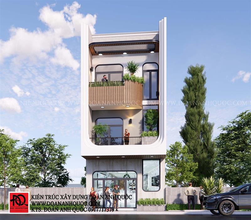 Thiết kế nhà Phan Thiết, Xây nhà trọn gói Phan Thiết, Thi công nhà trọn gói Phan Thiết, Thiết kế Thi công nội thất Phan Thiết Bình Thuận, Công ty Xây dựng Bình Thuận, Thiết kế nhà Bình Thuận, Xây nhà trọn gói Bình Thuận. Thiết kế nhà phố hiện đại 3 tầng tại Lê Duẩn Phan Thiết- MS 41